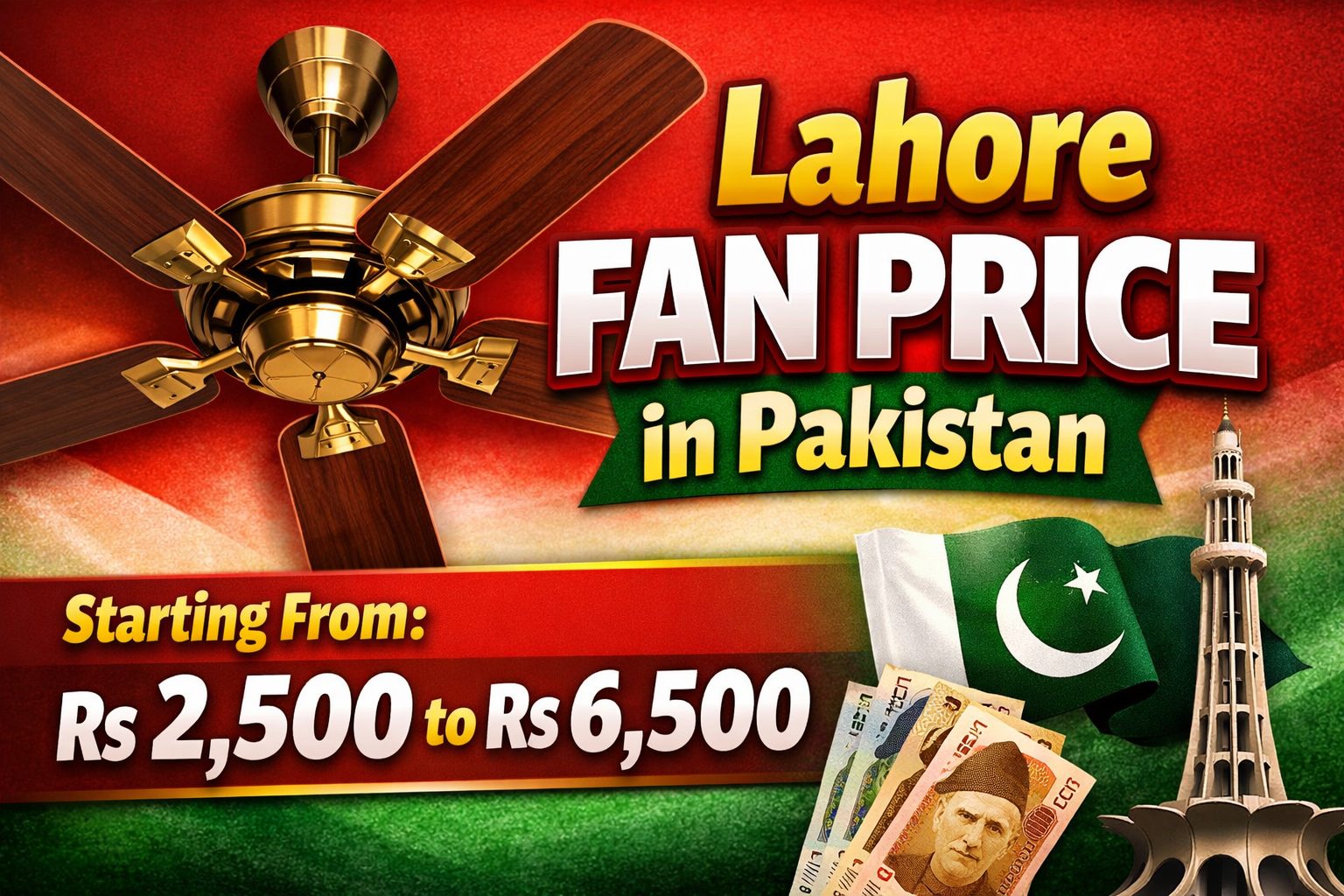 Lahore Fan Price in Pakistan 2026